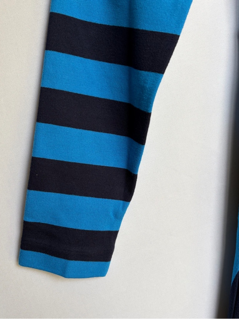 Boden Blue Striped Jersey Midi Dress Sz 10R Fit Flare Classic Retro Chic EUC - Picture 16 of 16